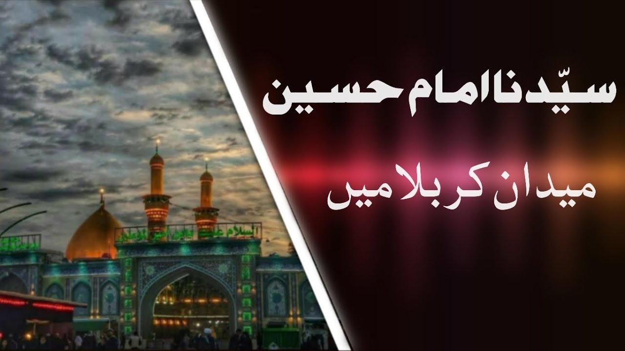 Imam Husain Maidan e karbala me || bayan huzur habib e millat