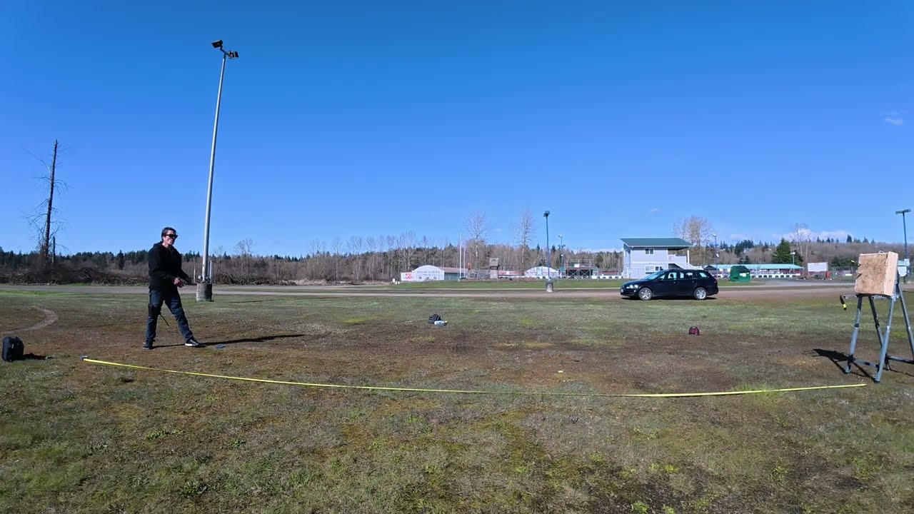 March 2026 knife throwing practice: Working on half-spin (and anti-spin) #recreation #knifeskills