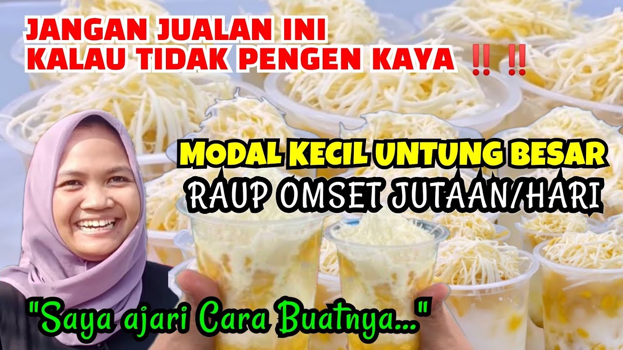 TERLARIS‼️JANGAN JUALAN INI KALAU TIDAK INGIN KAYA‼️ES JAGUNG LUMER ES JAGUNG HAWAI‼️RESEP ES JAGUNG