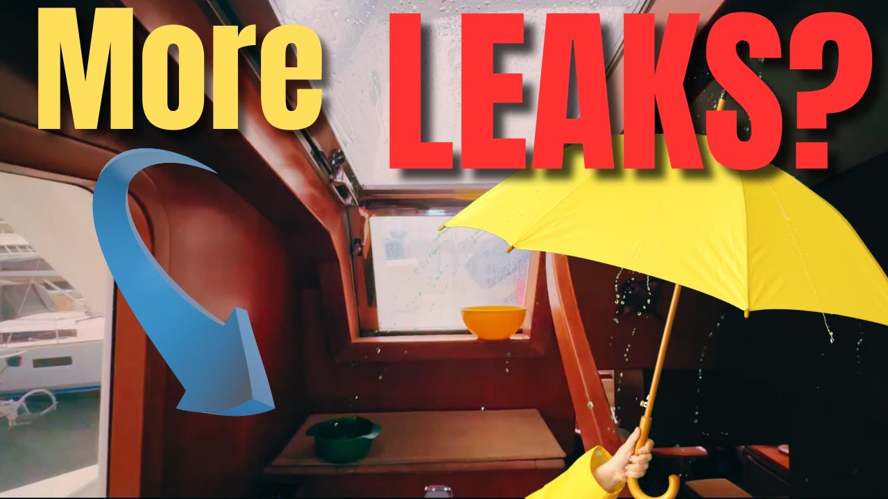 Fixing More Leaks on our Nordhavn 57 - Materials Needed? Caulk, WD40 and a 3D Printer!
