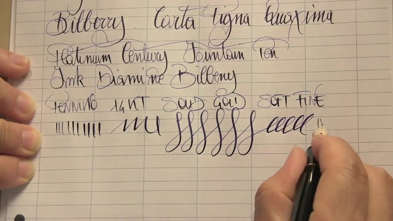 Platinum Century 3776 Soft Fine Hyper flex nib trick