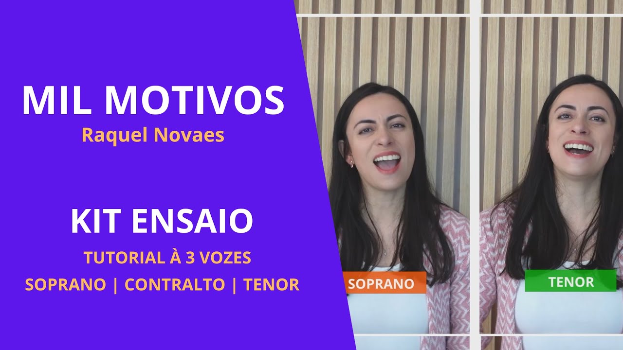 Kit de ensaio - MIL MOTIVOS | Soprano, Contralto e Tenor
