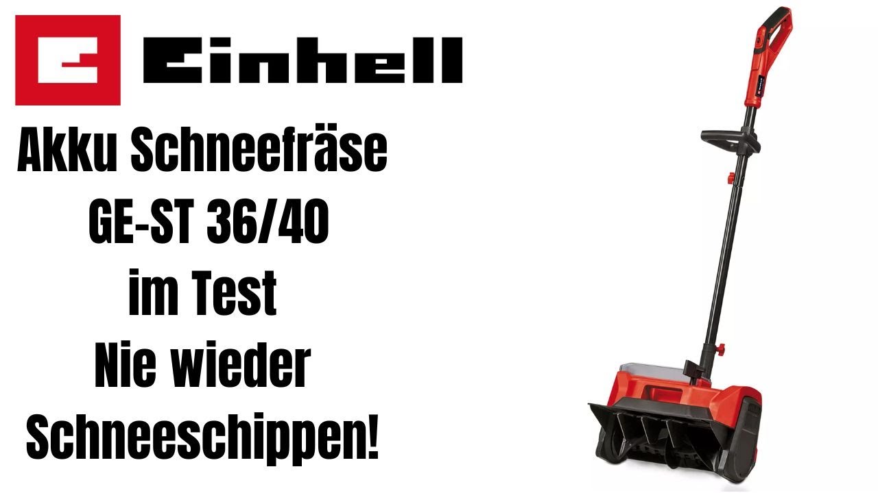 Einhell Akku Schneefräse GE-ST 36/40 Li E-Solo im Extrem Test.