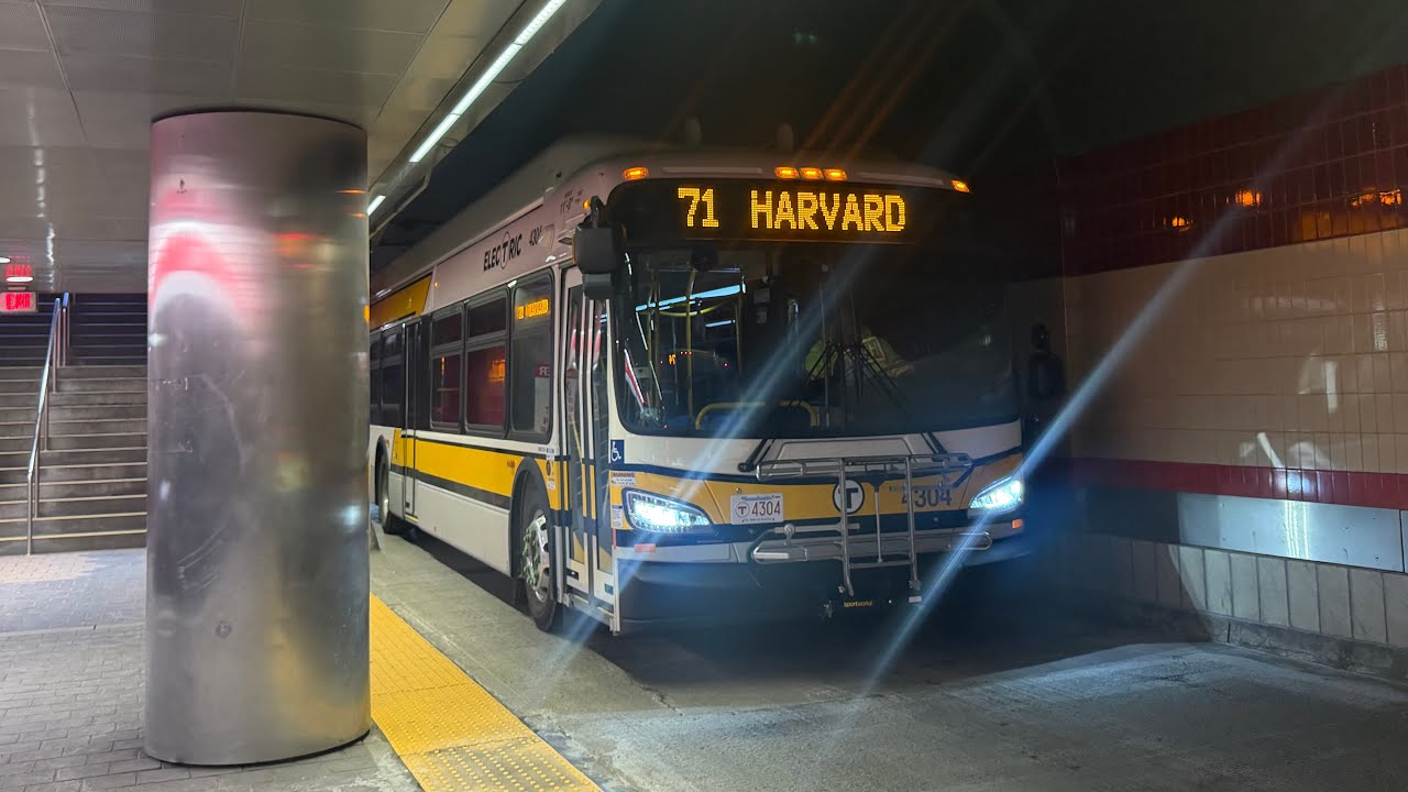 (⚡️BRAND NEW⚡️)  MBTA: Full ride aboard 2025 New Flyer XE40 #4304 on Route 71 to Watertown Square!