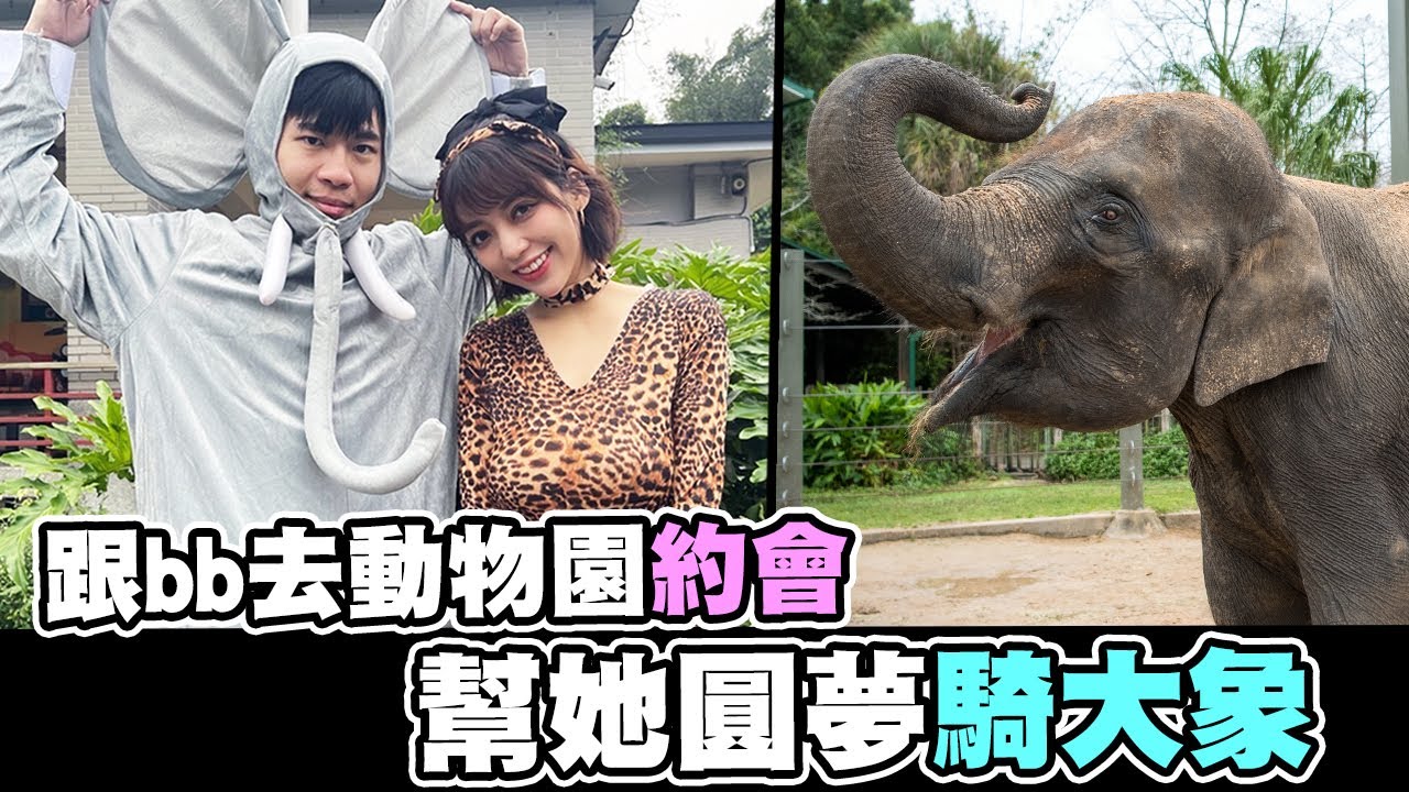 跟BB動物園一日約會！幫她圓夢騎大象！巧遇統神兒子晨晨？【抱歉了培根】