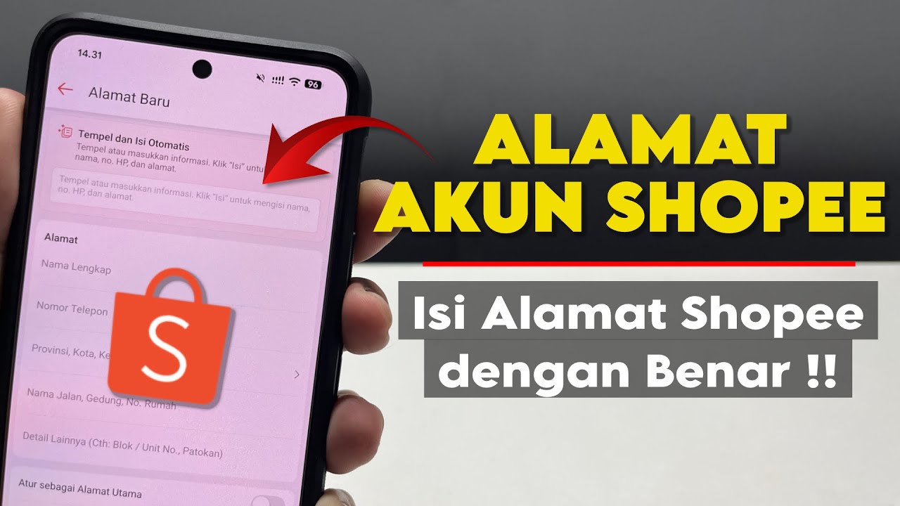 Cara Mengisi Alamat Pengiriman di Shopee - Jangan Sampai Salah !!