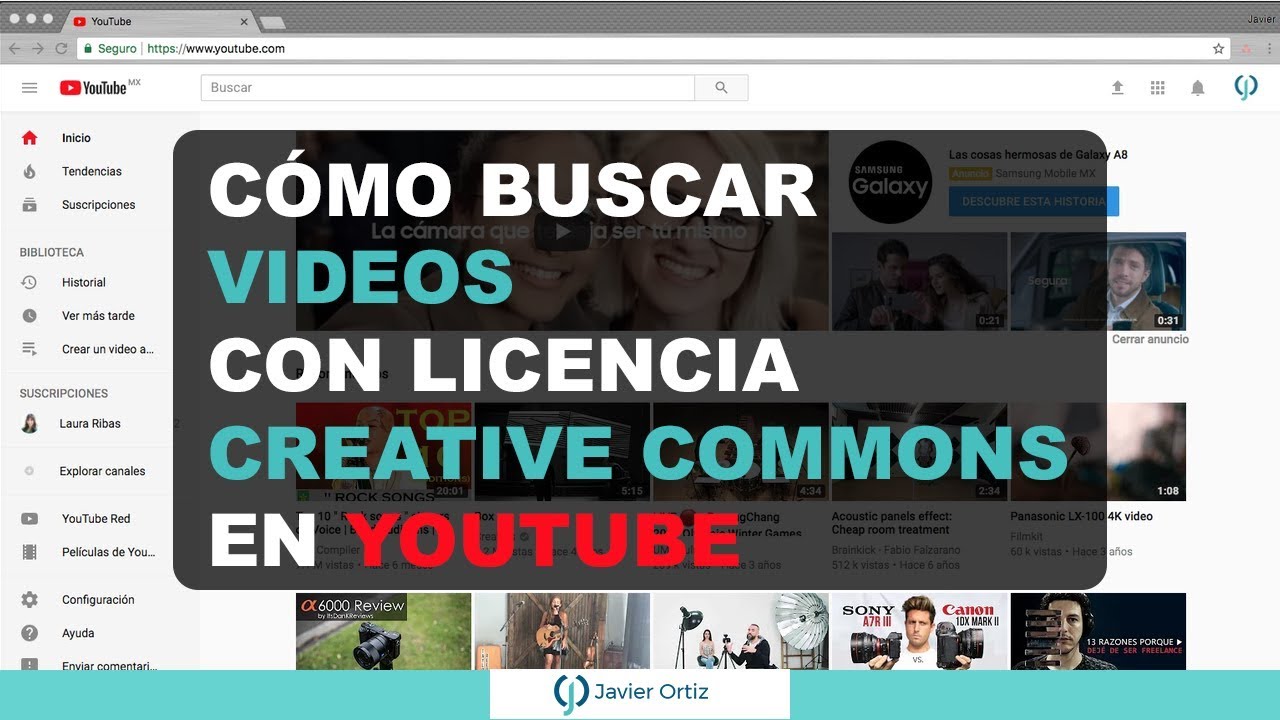 Buscar Videos en Youtube con licencia Creative Commons
