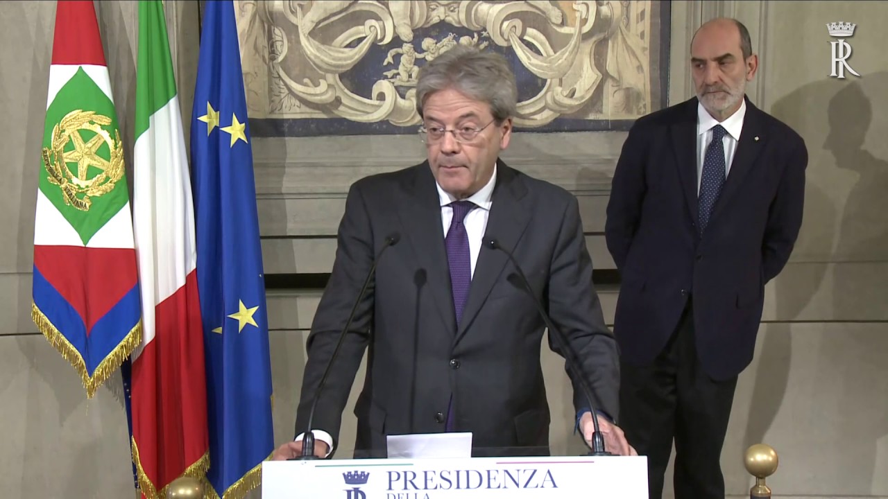 Il Presidente del Consiglio incaricato comunica la lista dei Ministri del nuovo Governo