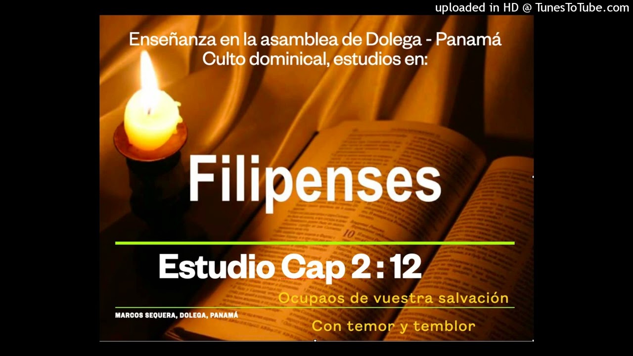 Ocupaos de vuestra salvación, con temor y temblor... Fin. 2:12 (Ministerio) - Marcos Sequera
