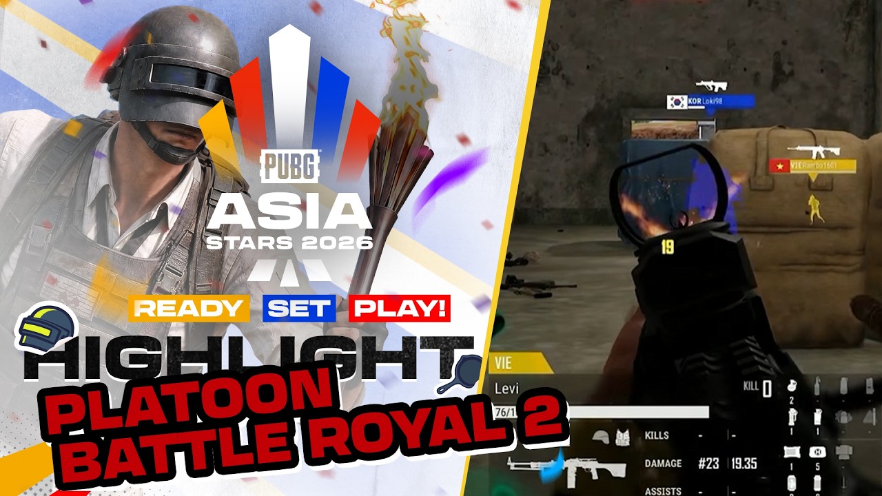 🏆 HIGHLIGHTS PLATOON BATTLE ROYAL 2 | PUBG ASIA STARS 2026