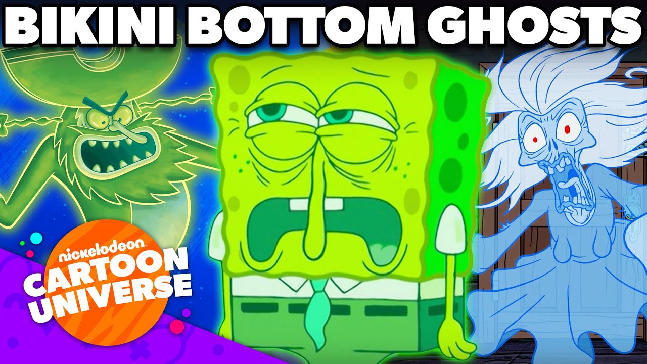 Every GHOST in Bikini Bottom! 👻 | SpongeBob | Nicktoons