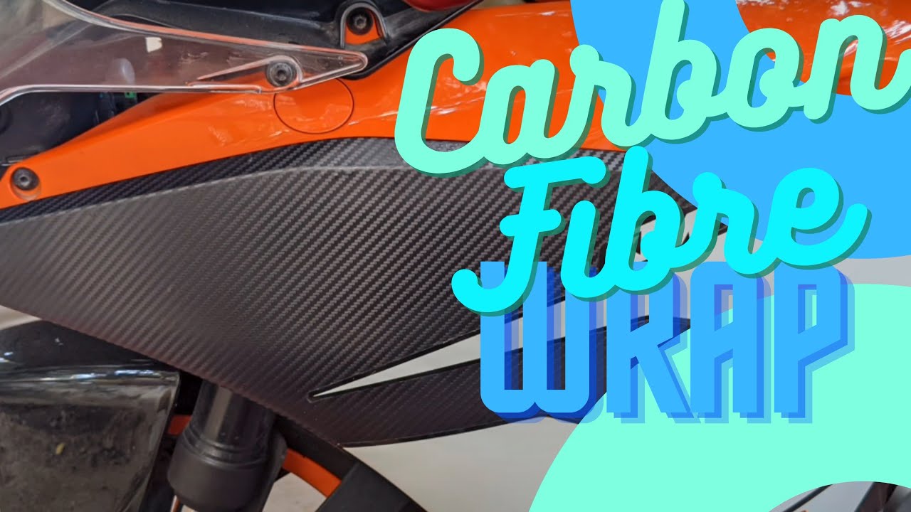 Carbon fibre vinyl wrapping my KTM RC390