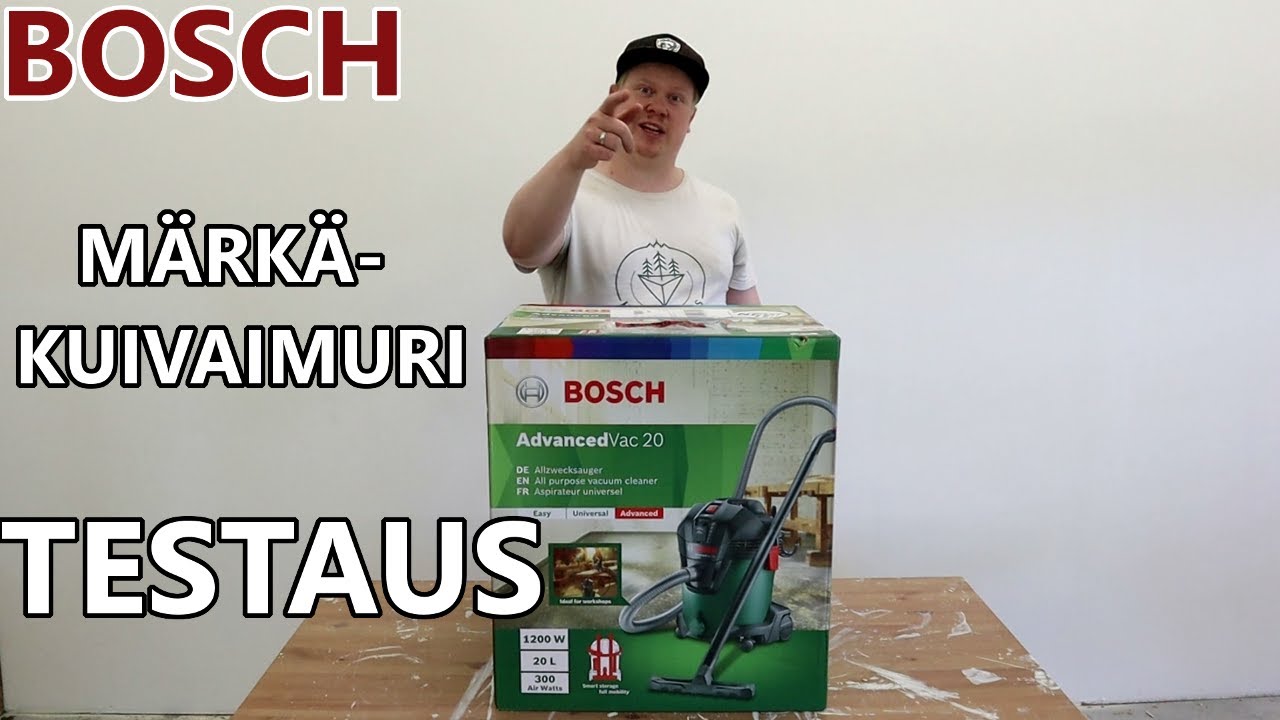 Bosch Märkä-Kuivaimuri Advanced Vac 20 | Imuri Autotalliin | Pate Testaa