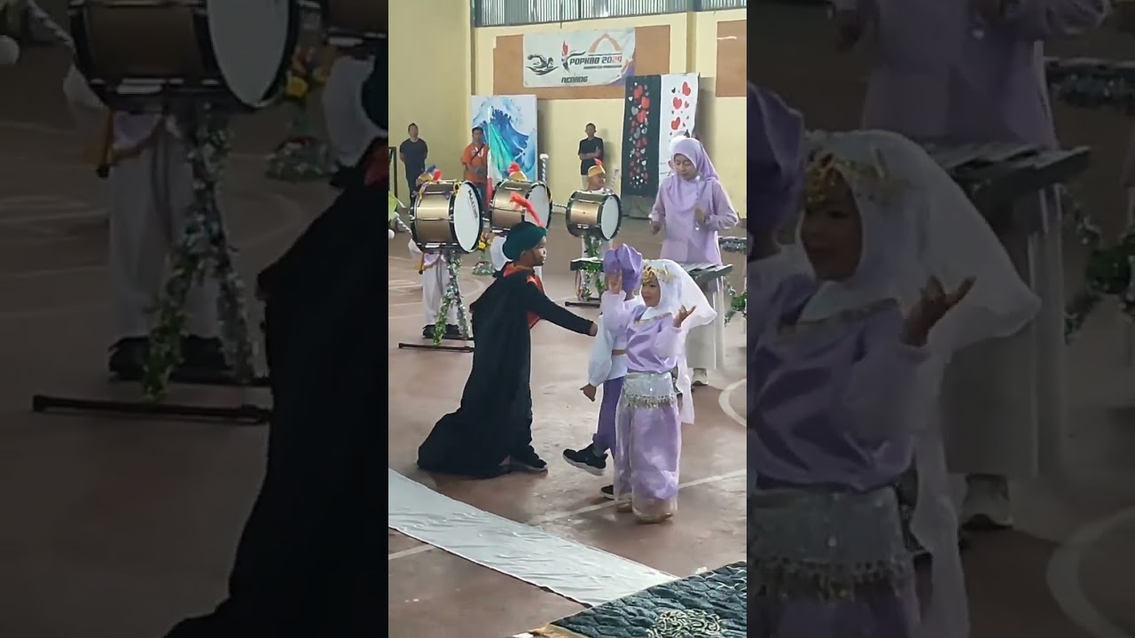 ABA 3 PRINGSEWU mengikuti lomba Open Pringsewu Drumband 2026 di GOR PRINGSEWU,