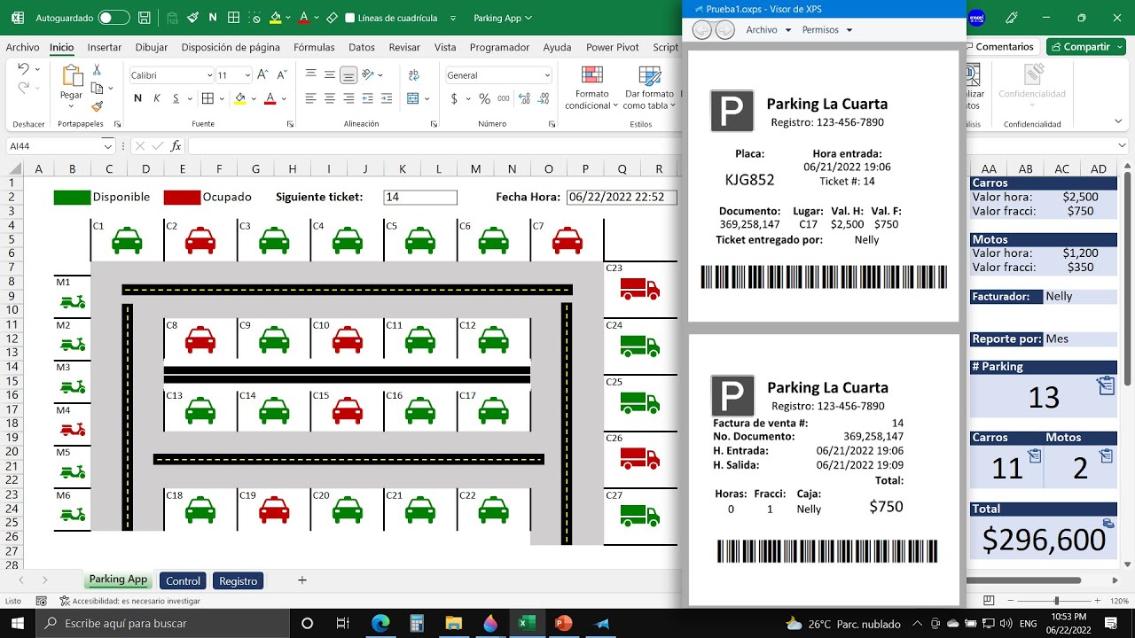 Hice una APLICACIÓN de Parqueadero en Excel en 4 Horas