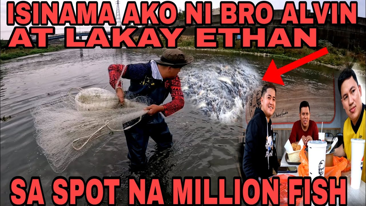 Muli kaming nagkasama sama at nakahuli ako ng maraming isda tinolungan na nila ako!! 