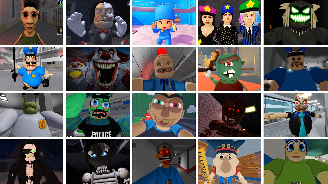 RUN FROM HAMOOD HABIBI!,POCOYO PRISON RUN!,ESCAPE EVIL,OBBY, ROBLOX JUMPSCARE'S