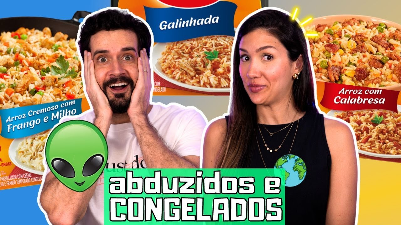 PROVANDO COMIDAS CONGELADAS E FOFOCOOLIZANDO | GALINHADA, ARROZ com CALABRESA e CREMOSO