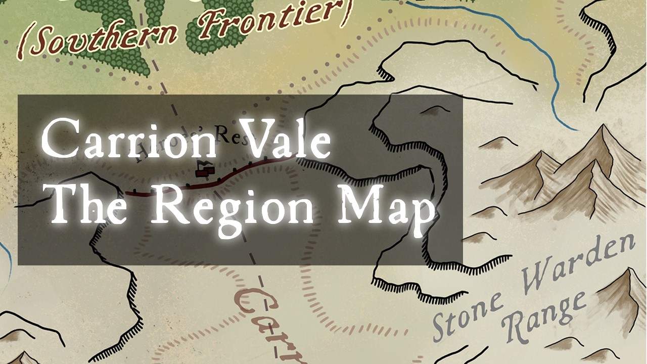 Carrion Vale - Development Diary (Part 4): Drawing the Region Map Timelapse