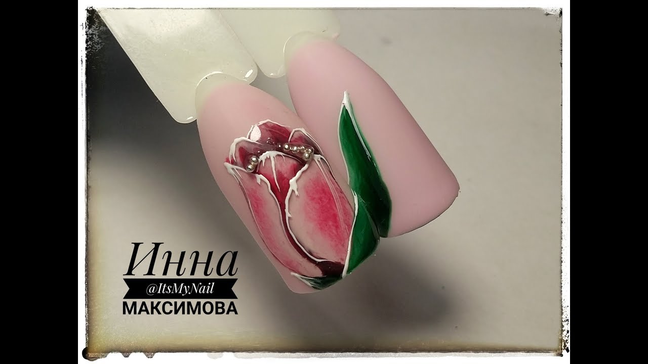 🌸 ПОШАГОВЫЙ МАСТЕР КЛАСС 🌸 ТЮЛЬПАН на ногтях 🌸 ЦВЕТЫ на ногтях 🌸 FIORE 🌸 Дизайн ногтей гель лаком 🌸