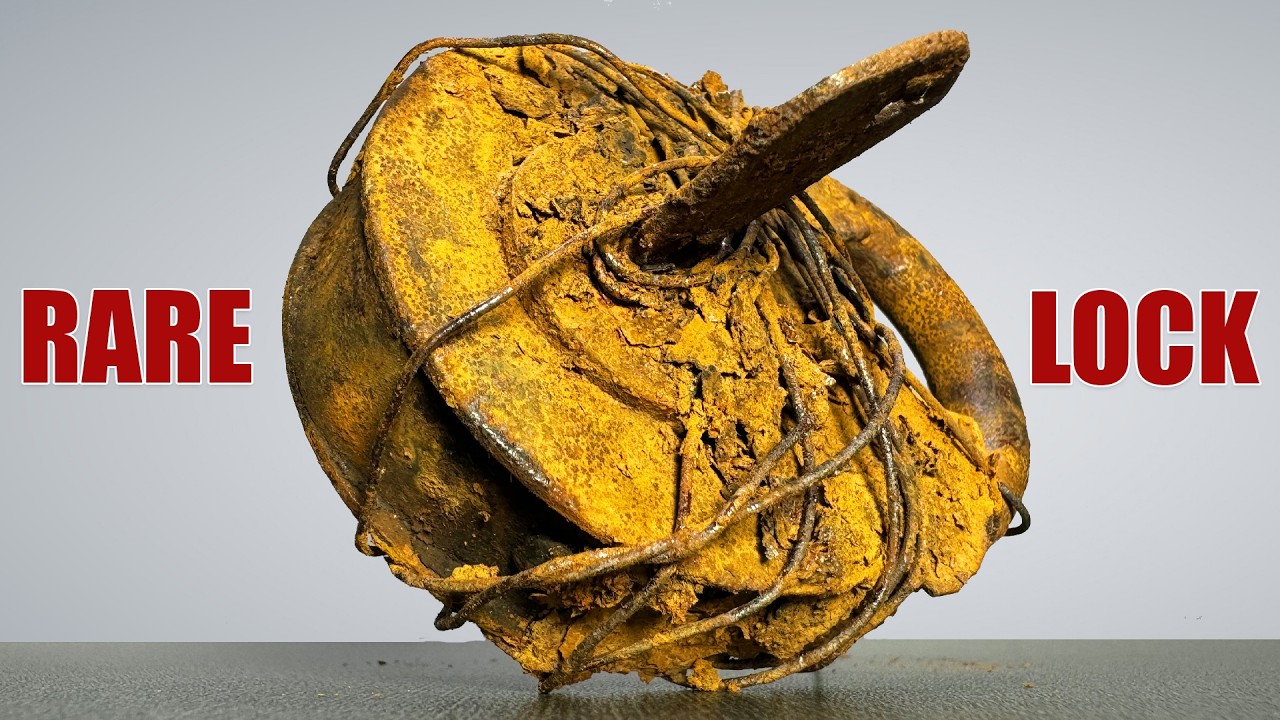 Extremely Rusty '1870's Antique Lock' Restoration