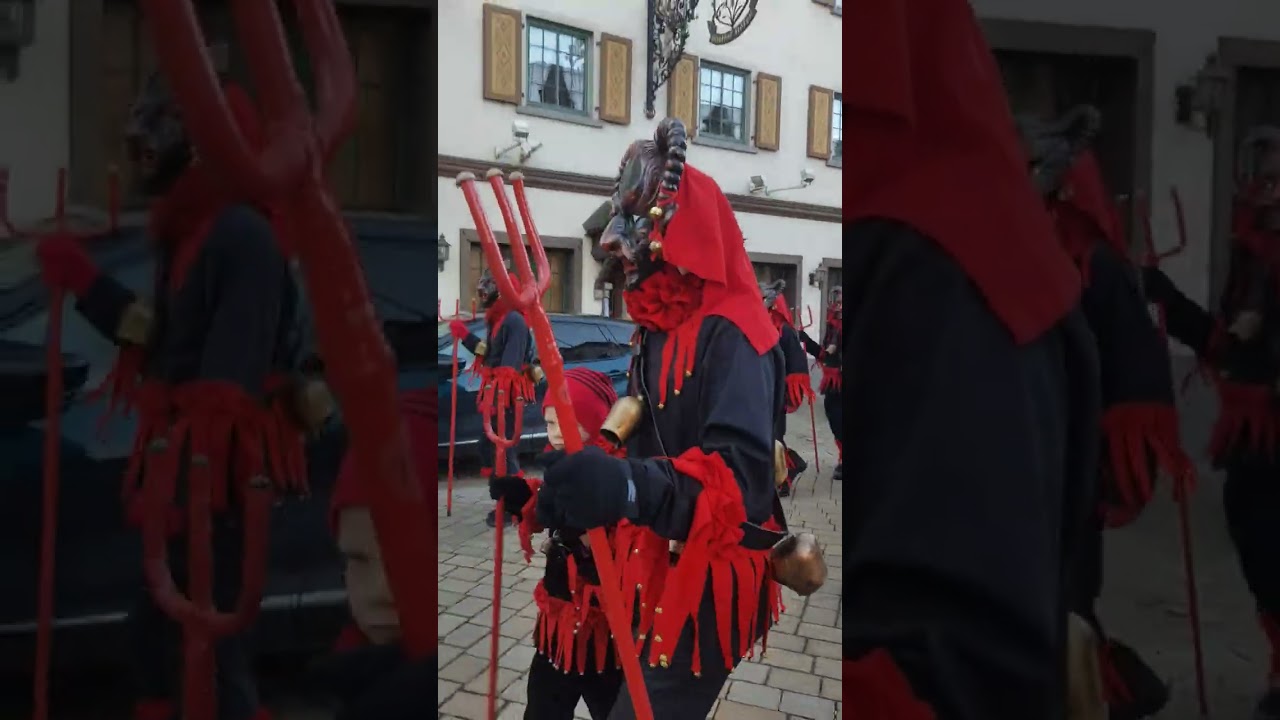 Fasnet Umzug Hornberg Hoch zur Stadthalle 🍻🎊🎺🎶