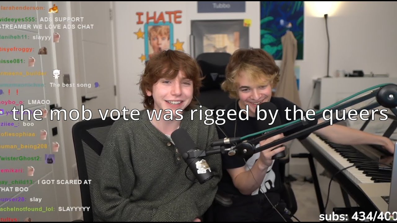 Tubbo and Coy Piso singing and playing piano for 28 minutes