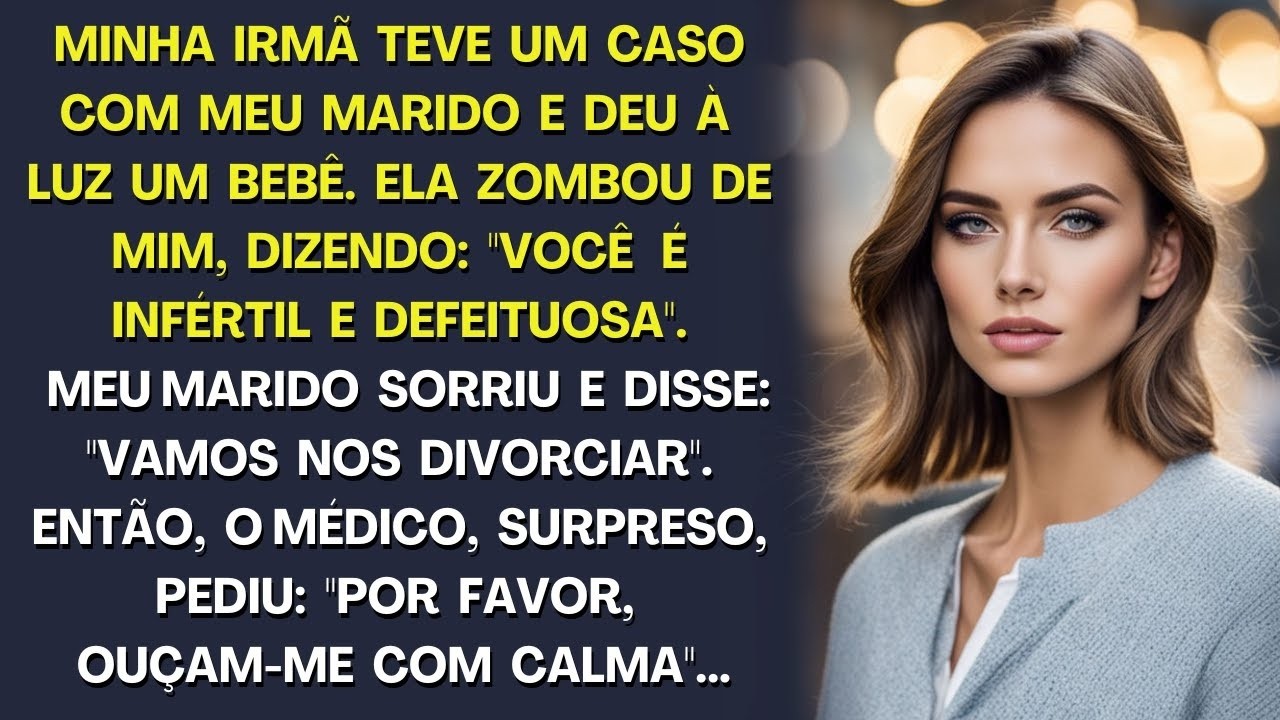 Minha irmã deu à luz um bebê e zombou de mim: Você é infértil e defeituosa. O médico pediu: ouçam-me