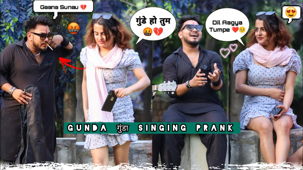 Gunda (गुंडा) - Impressing Cute Girls By Singing With Crazy Twist | RFAK Special | Kardiya prank