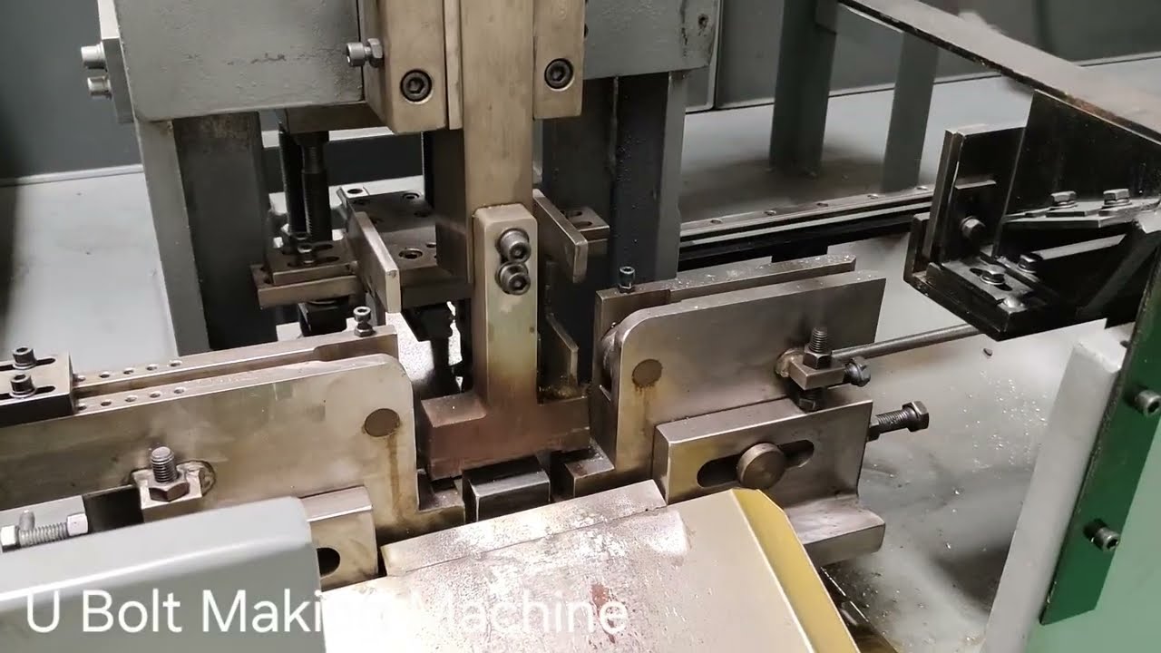 U bolt making machine | fully automatic line | cutting threading and bending one machine 