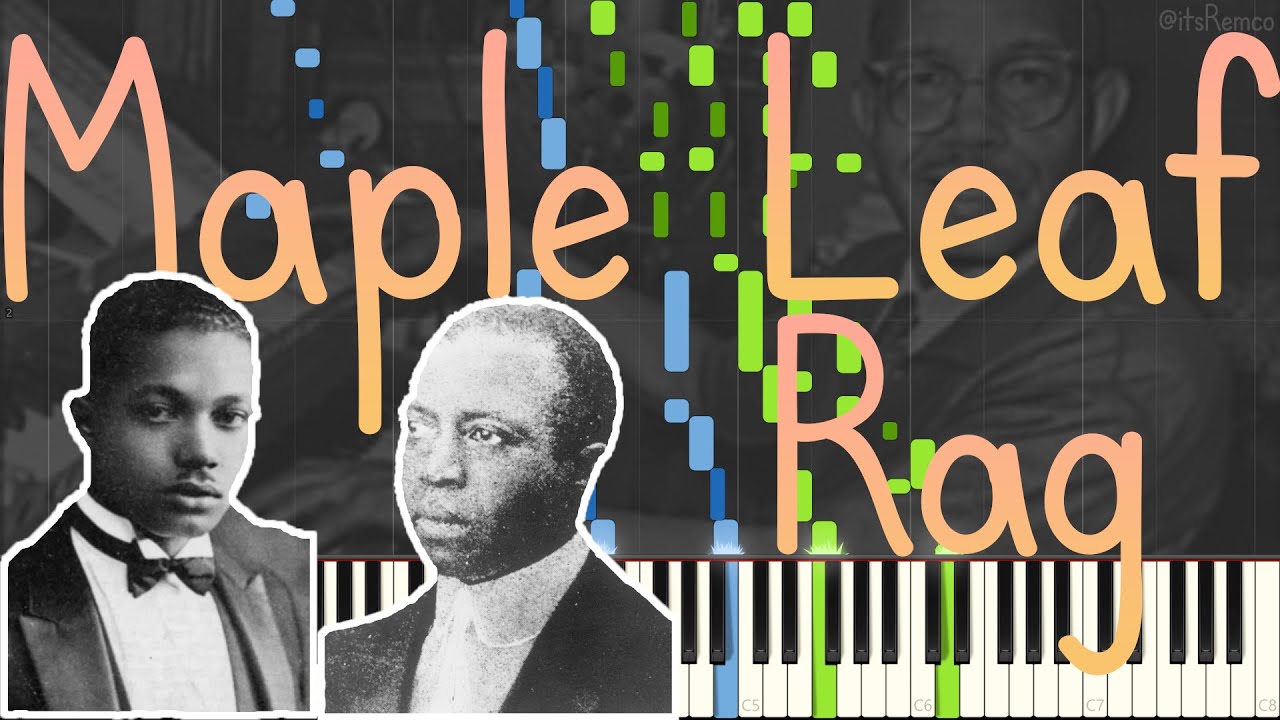 J. Lawrence Cook - Maple Leaf Rag 1940 QRS 7308 (Stride Piano Synthesia)