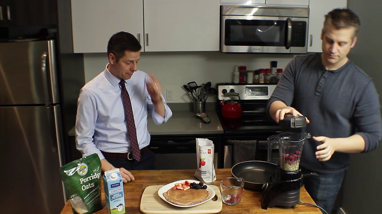 Protein Pancake with Mayor Brian Bowman