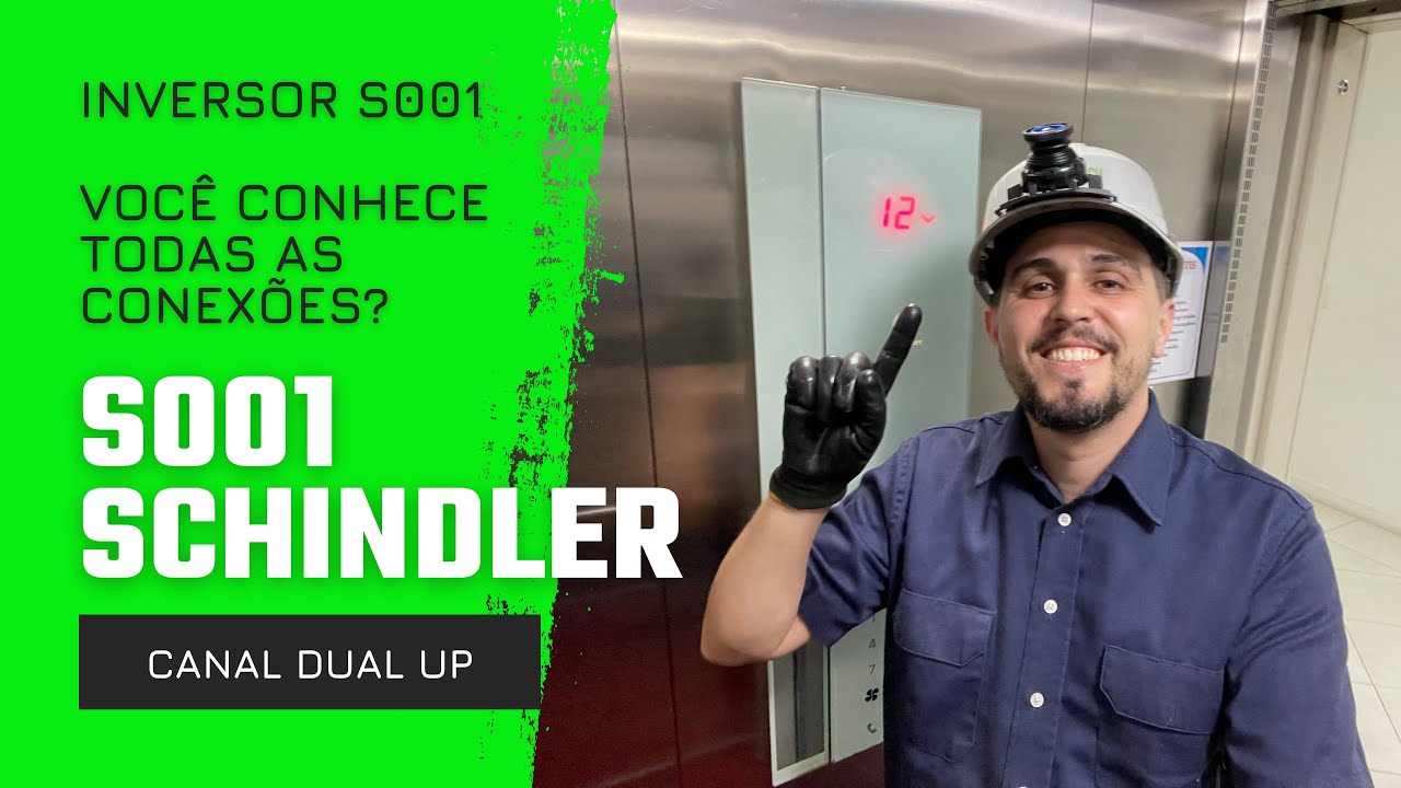 Elevador Schindler S001 - Inversor de frequência, você conhece todas as conexões? (S001 inverter)