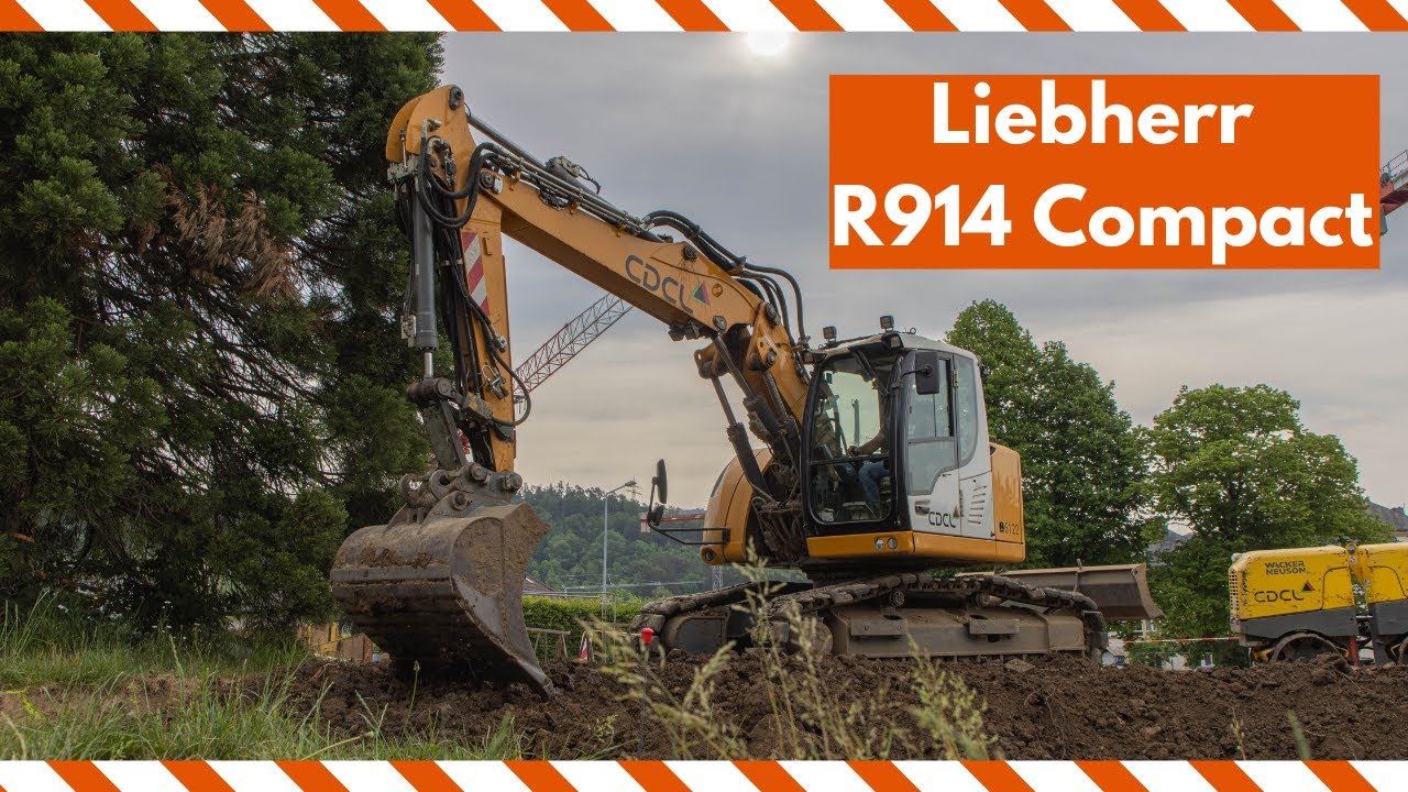 Liebherr R914 Compact from CDCL grading and digging
