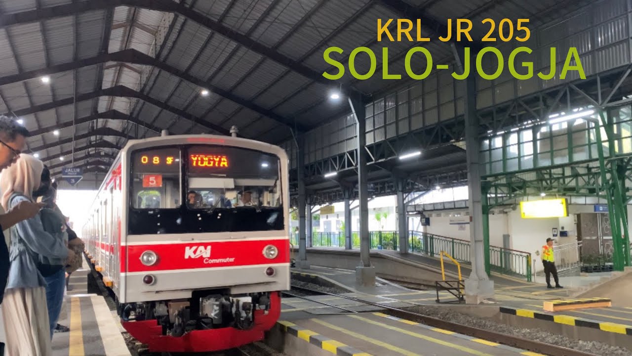 Naik KRL JR 205 JOGJA SOLO‼️