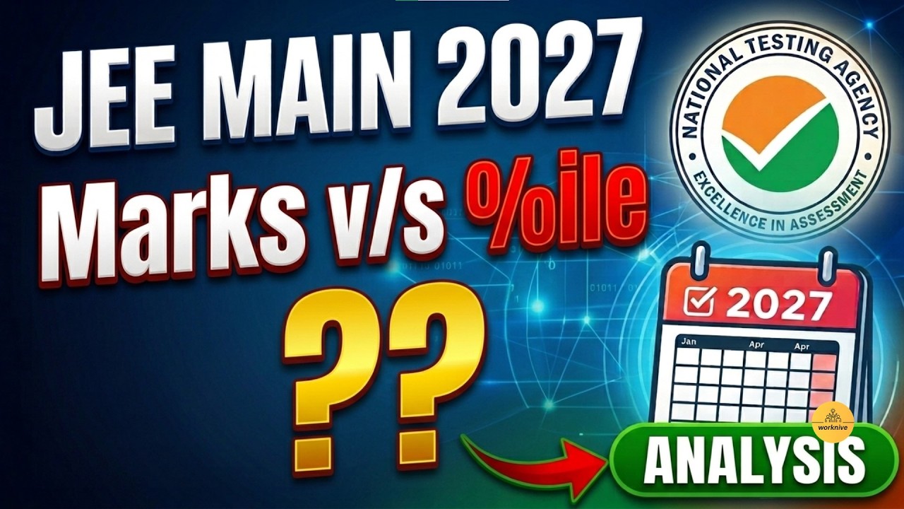 NUMBERS DON'T LIE ! JEE Main 2027: Marks vs Percentile 📊
