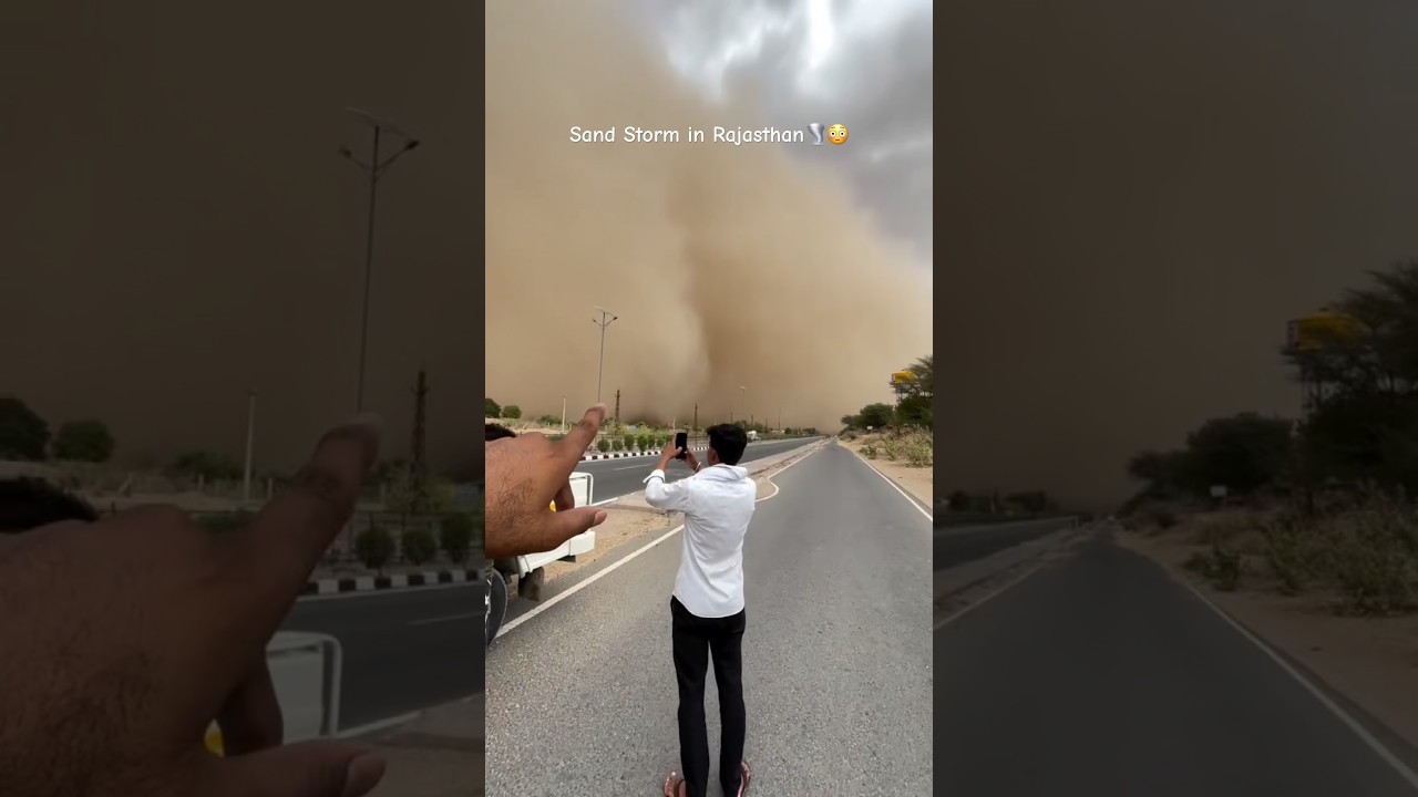 Sand Storm in Rajasthan 🌪️😳