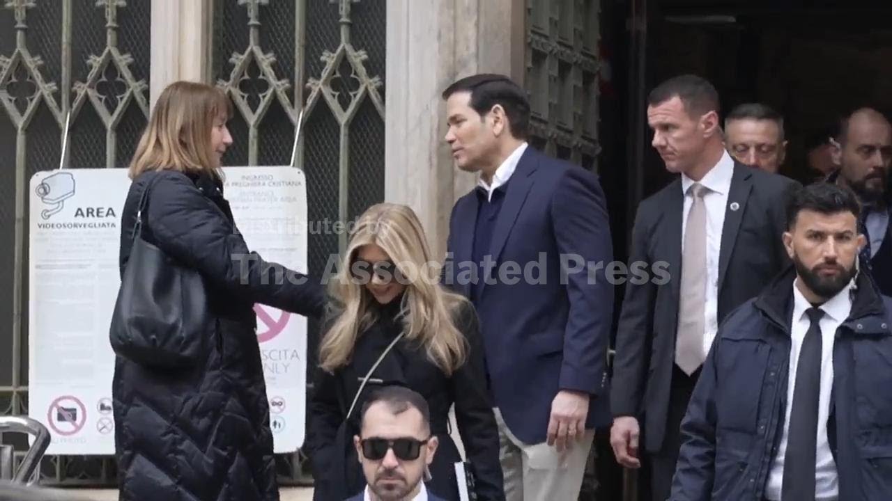 US Secretary of State Rubio visits Milan Cathedral during Winter Olympics