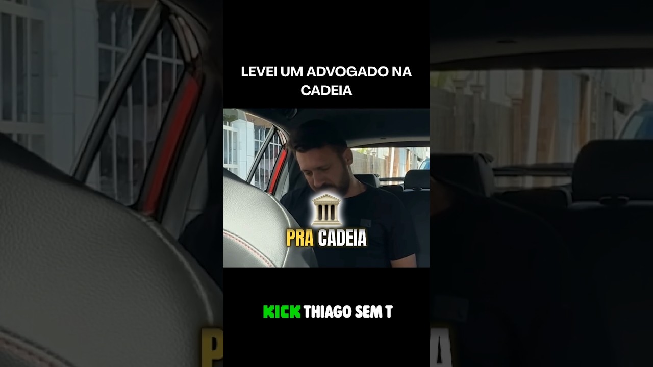 LEVEI UM ADVOGADO NA CADEIA #thiagosemt #shorts