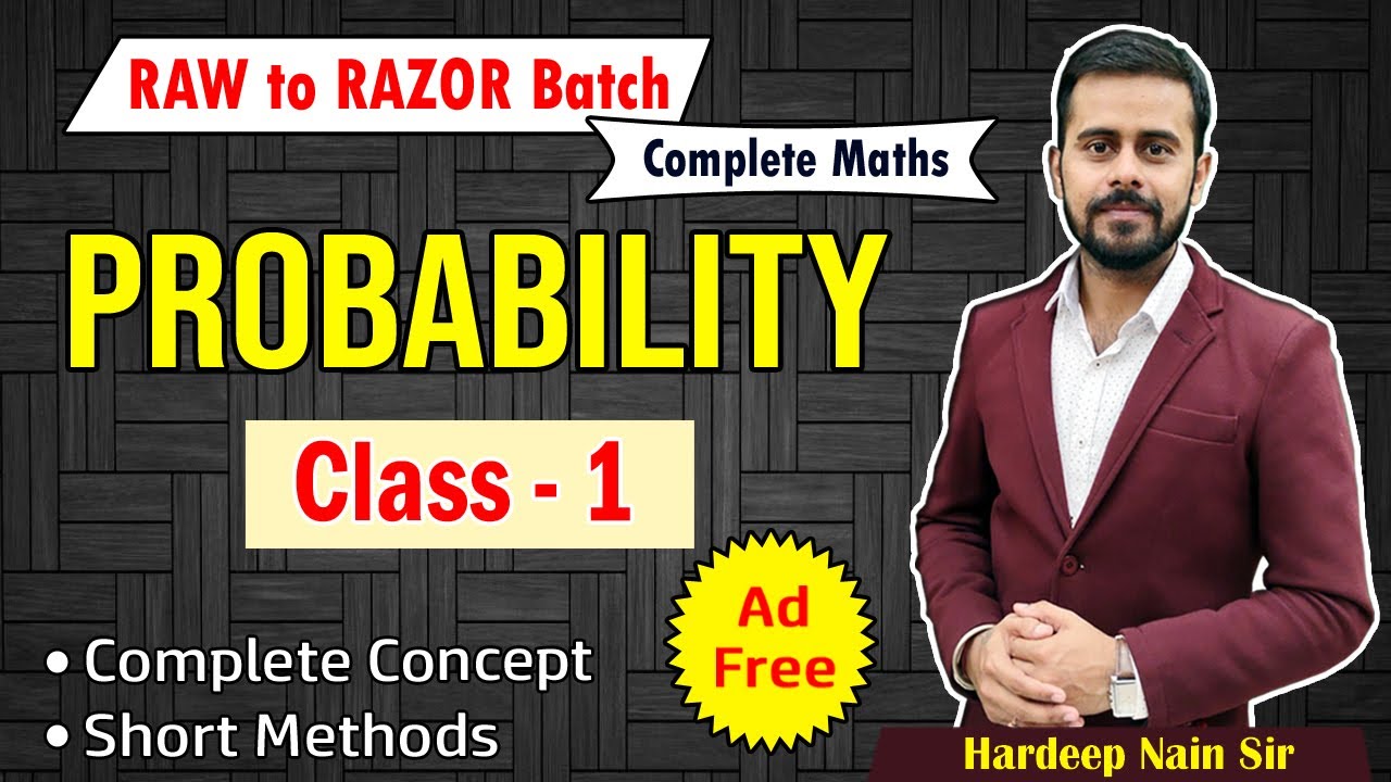 PROBABILITY | प्रायिकता  | CLASS 1 | RAW TO RAZOR BATCH | BY HARDEEP NAIN SIR