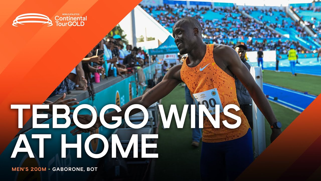Tebogo cruises to 20.23 200m victory in Gaborone | Continental Tour Gold 2025