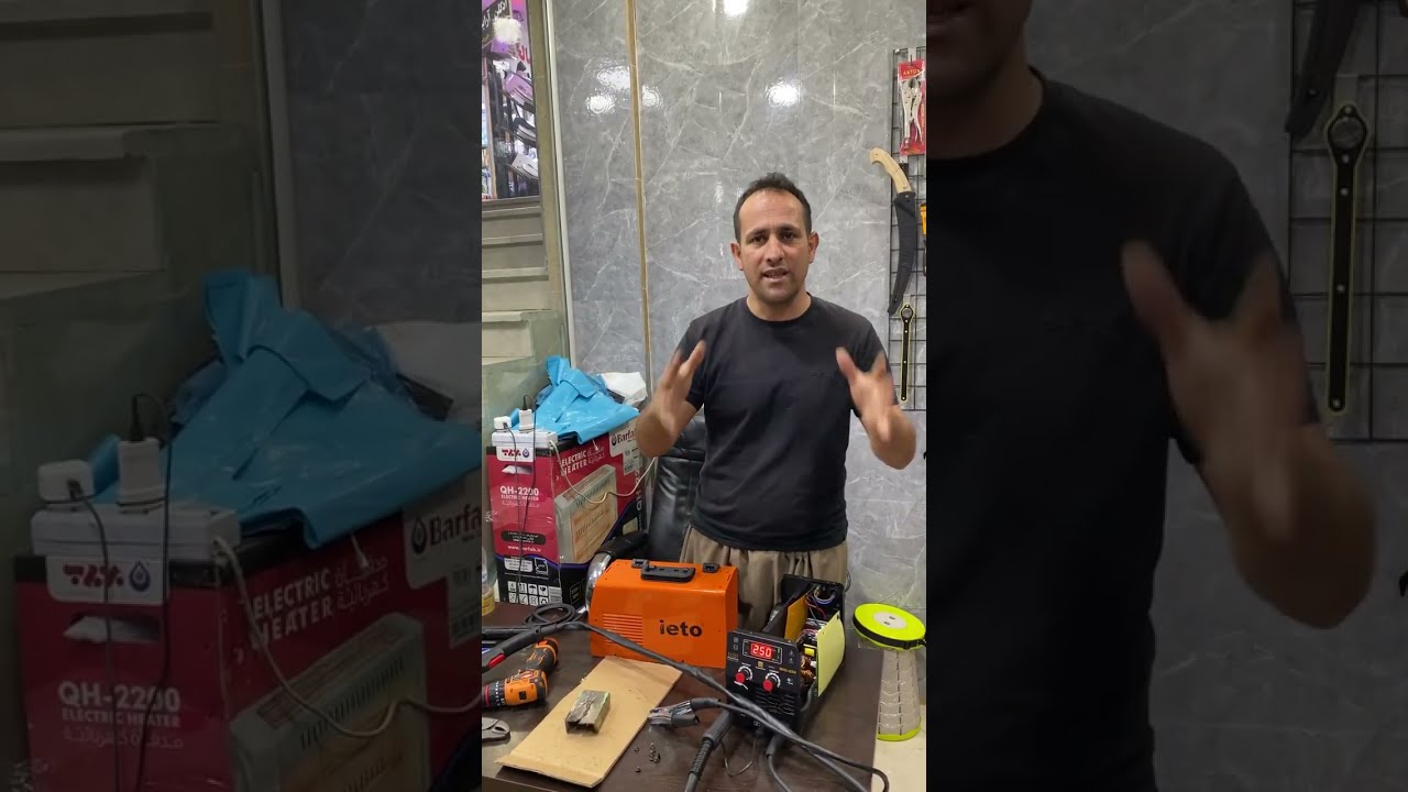 آموزش کار با دستگاه جوش co2 تو‌پودری#جوش#جوشکاری#ساخیتمان#بتن#ابزار#صنعتی#tool