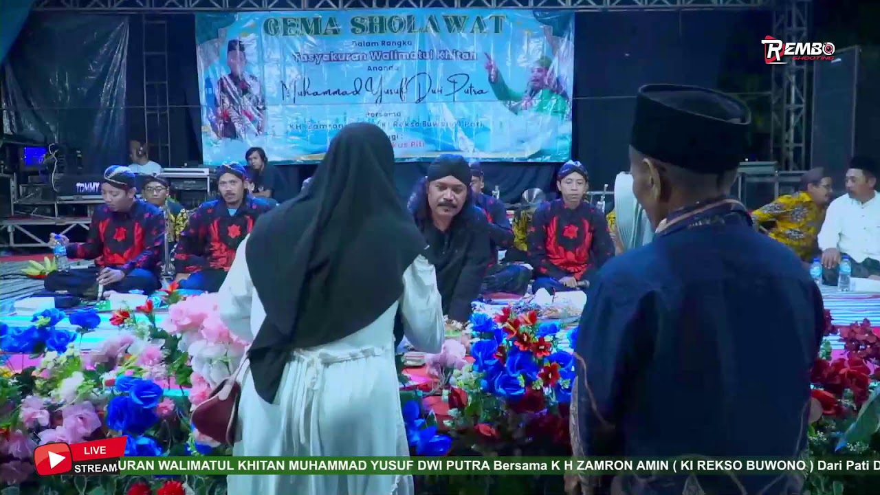 GEMA SHOLAWAT DALAM RANGKA TASYAKURAN WALIMATUL KHITAN MUHAMMAD YUSUF DWI PUTRA