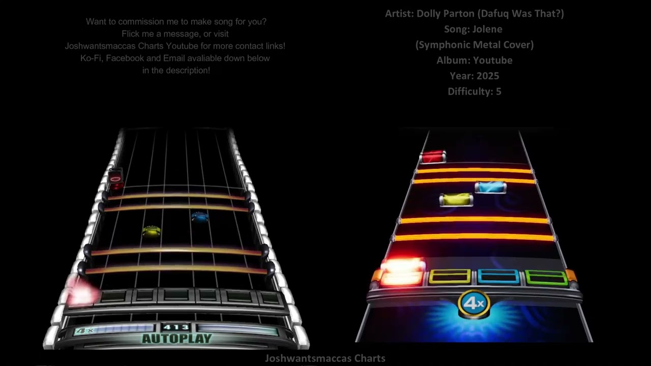 Dolly Parton (Dafuq Was That?)  (AI) - Jolene (Symphonic Metal Cover) (Phase Shift/YARG Drum Custom)