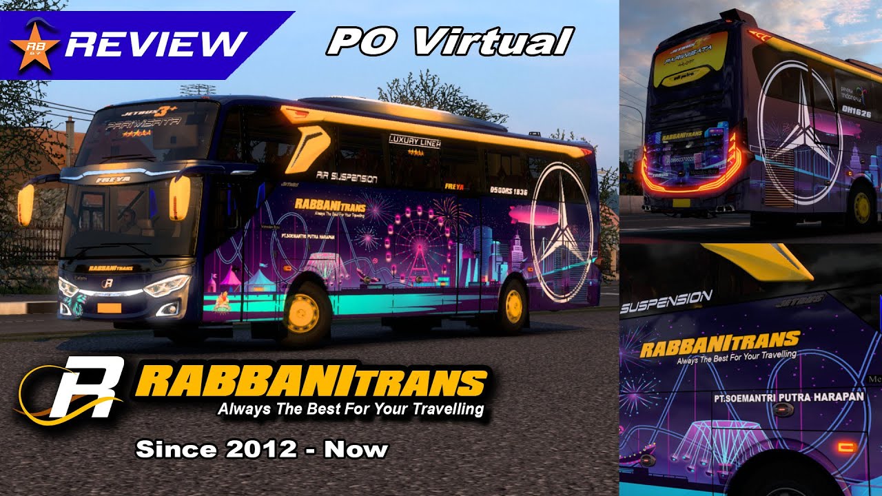 PO BUS VIRTUAL RABBANI TRANSPORT | Review Mod ETS 2