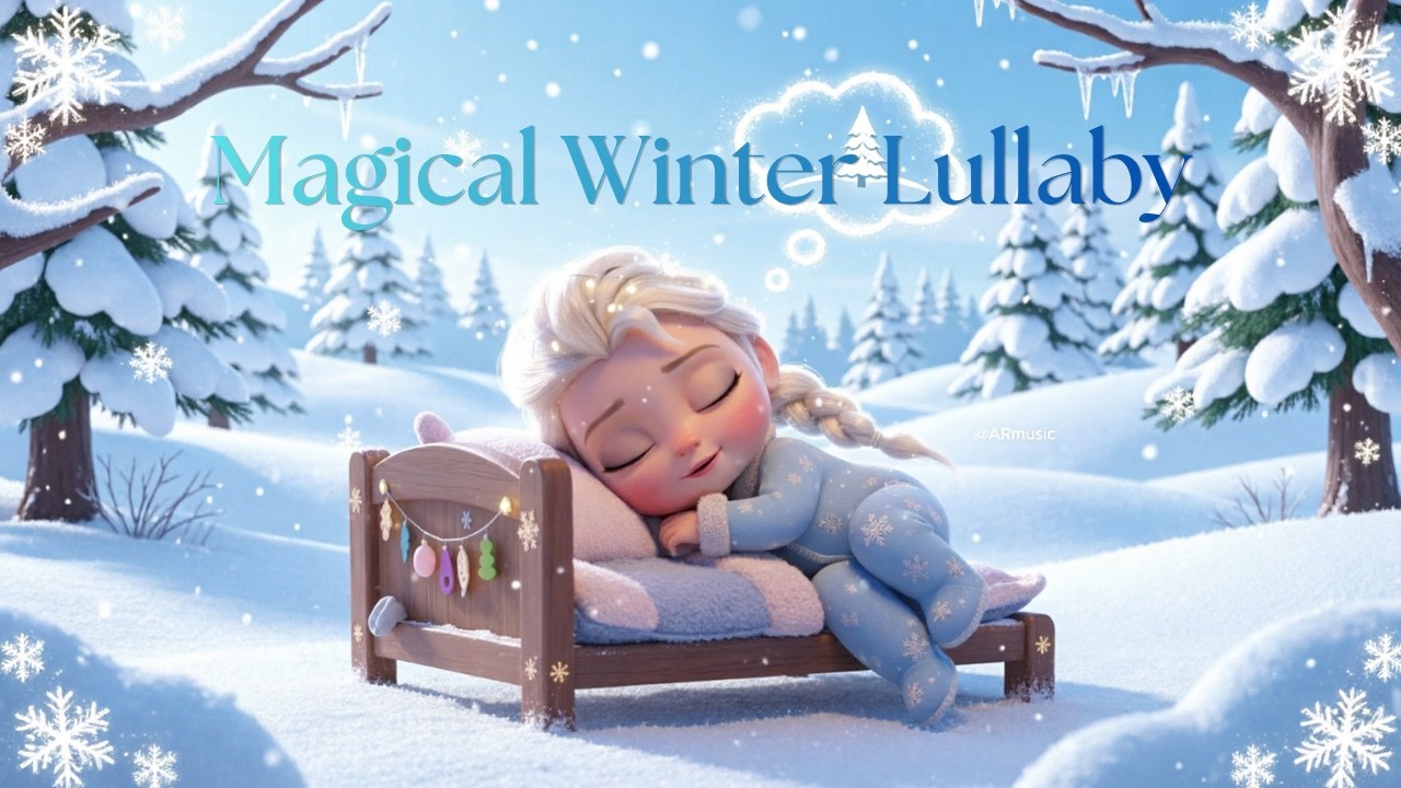 Sleep Instantly 💤 Magical Winter Lullaby ❄️ Ice Princess Baby Sleep Music