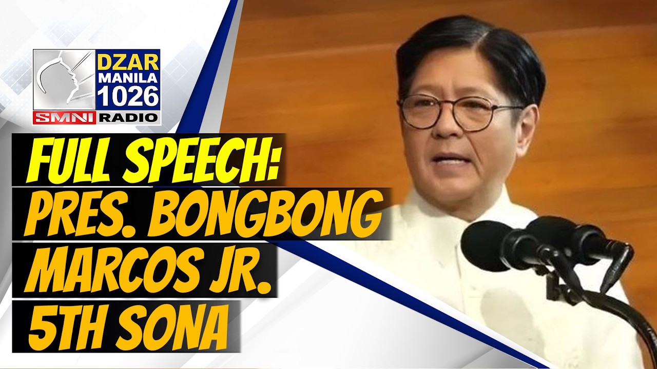 FULL SPEECH: 5th SONA ni Pres. Bongbong Marcos