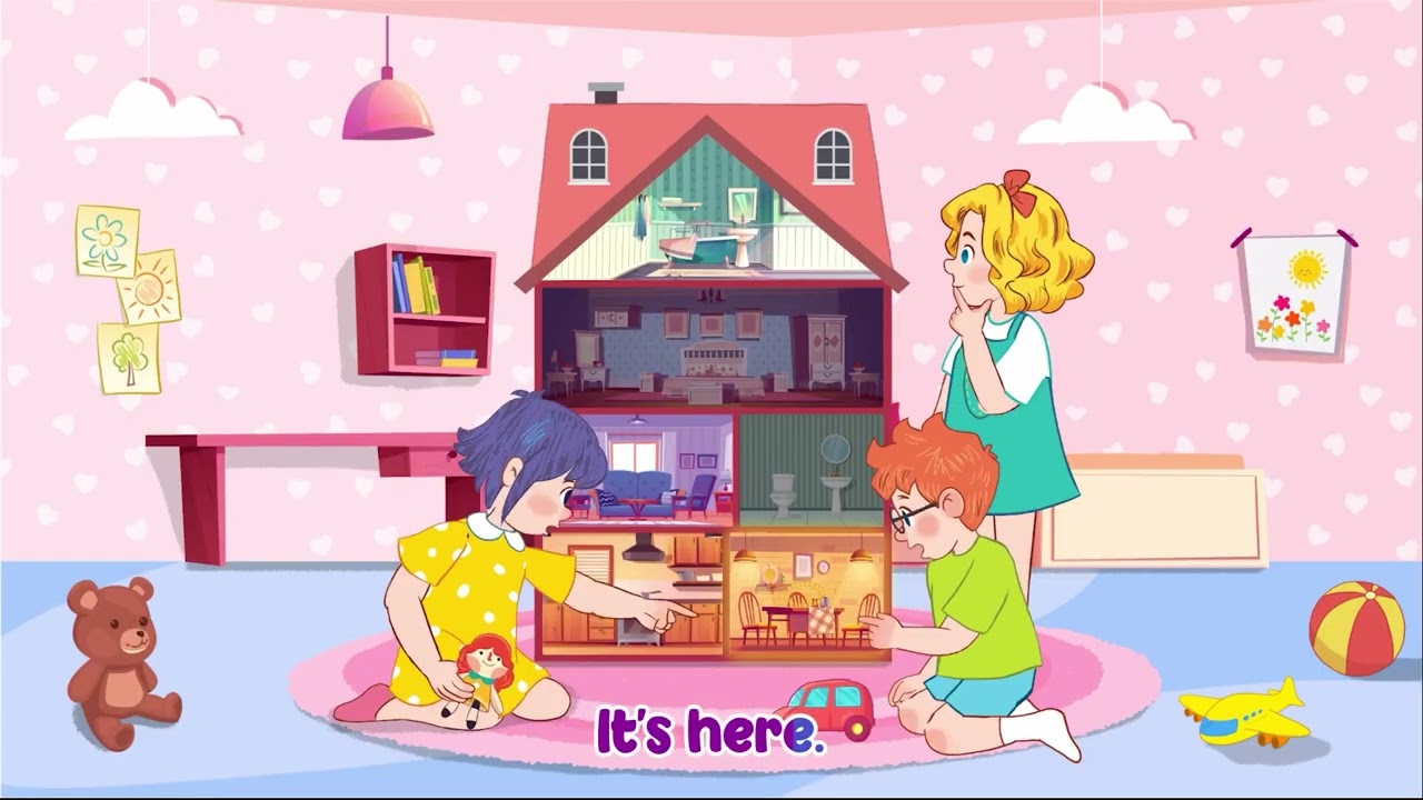 Where is it? Tiếng Anh 3 Unit 13.My house. Let's sing