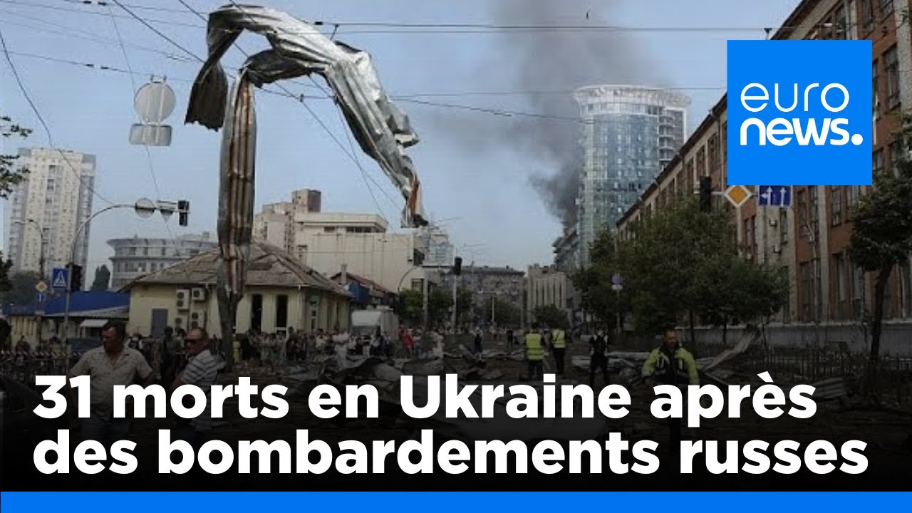 Au moins 31 morts en Ukraine après des bombardements massifs russes | euronews 🇫🇷