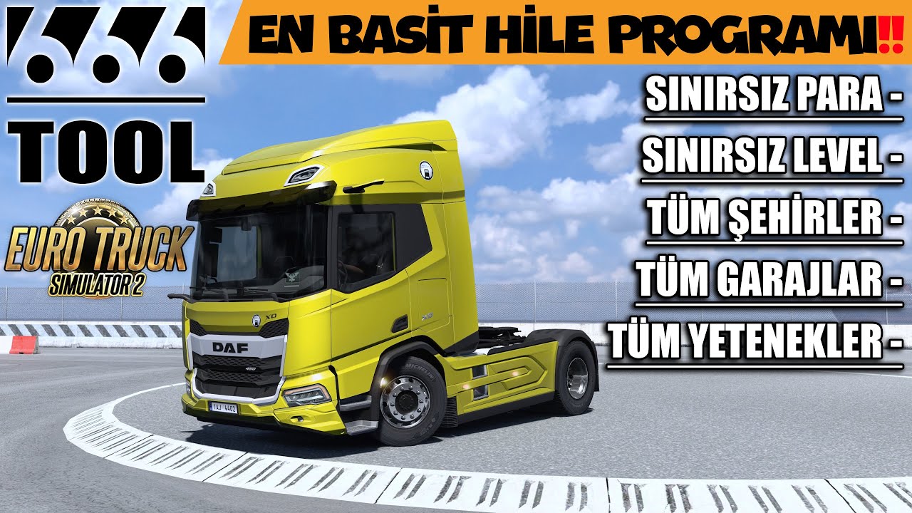 Dünyanın En Basit Hile Programı !! Para - Level - Yetenekler - Garajlar - Şehirler | Ets 2 1.50 !!